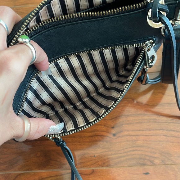 COPY - Black Vegan Leather Crossbody Bag Purse with Gold Hardware - Picture 14 of 15